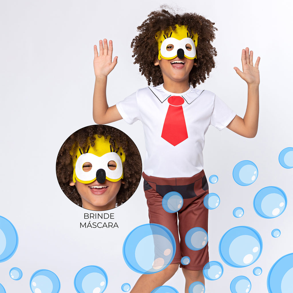 Fantasia Infantil  Bolha de Sabão com Máscara
