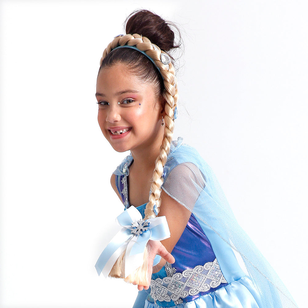 Tiara Trança Princesa Elsa Infantil