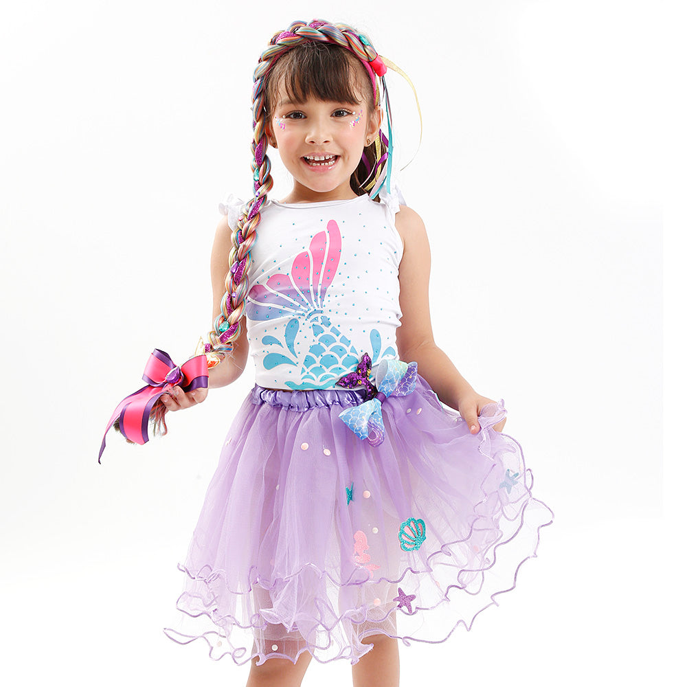 Tiara Trança Sereia Infantil