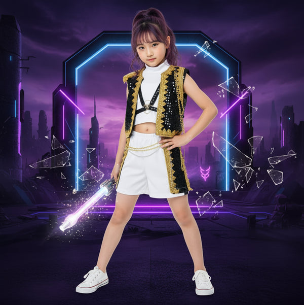 Fantasia Infantil Guerreiras do K-Pop Festa