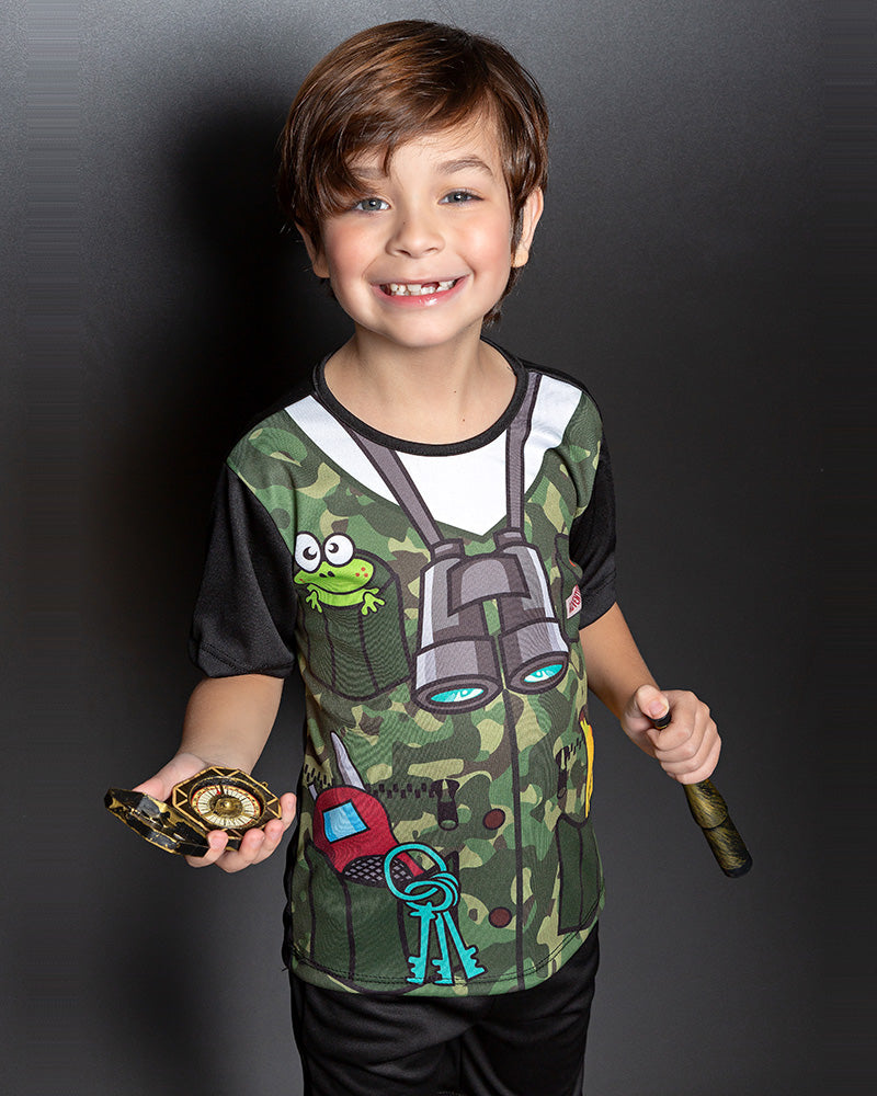 Fantasia Aventureiro Infantil Menino Explorador Safari