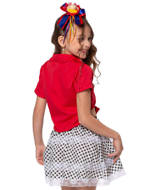 Camisa Manga Curta de Amarrar