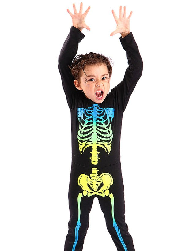 Fantasia Infantil Esqueleto Lex Neon