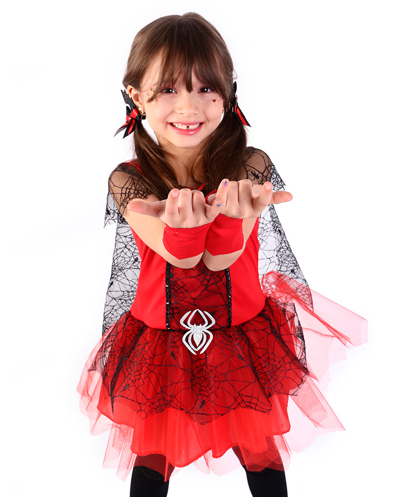 Fantasia Infantil Vestido Vampira Aranha Vandy