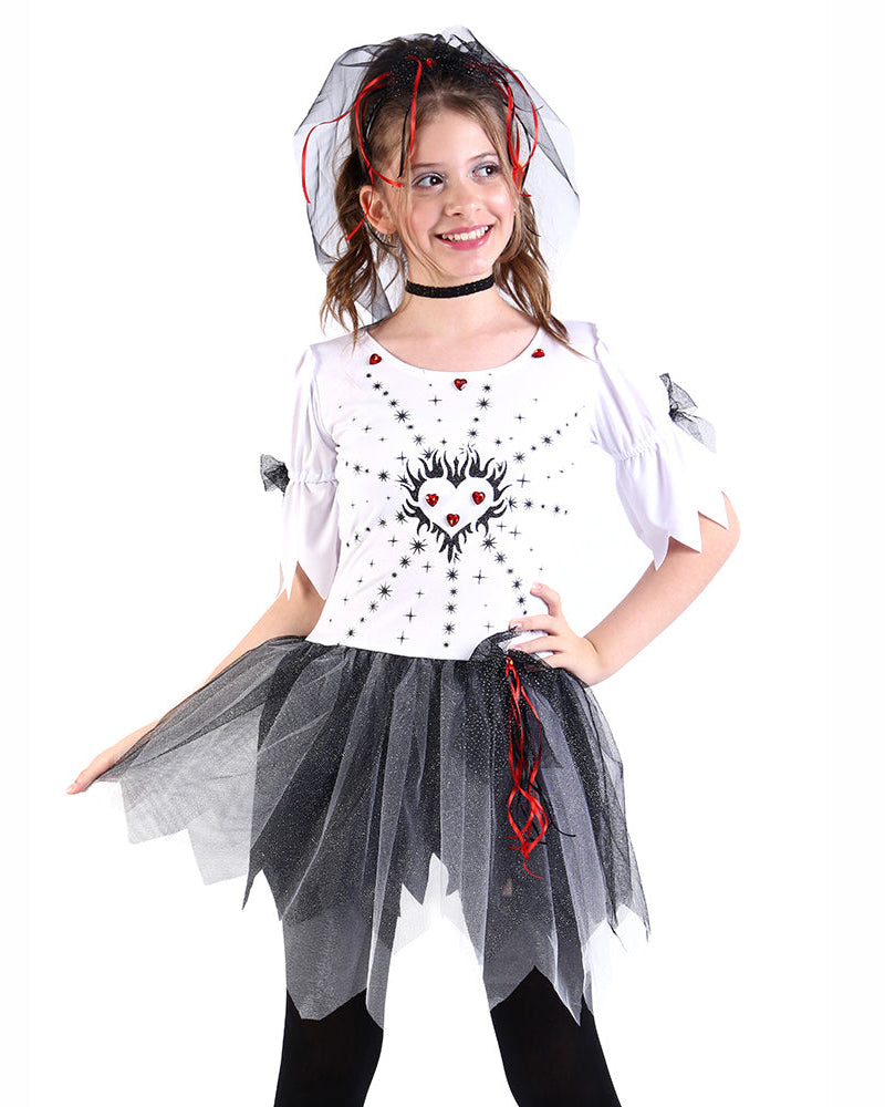Fantasia Infantil Vestido Noiva Drácula Belinda