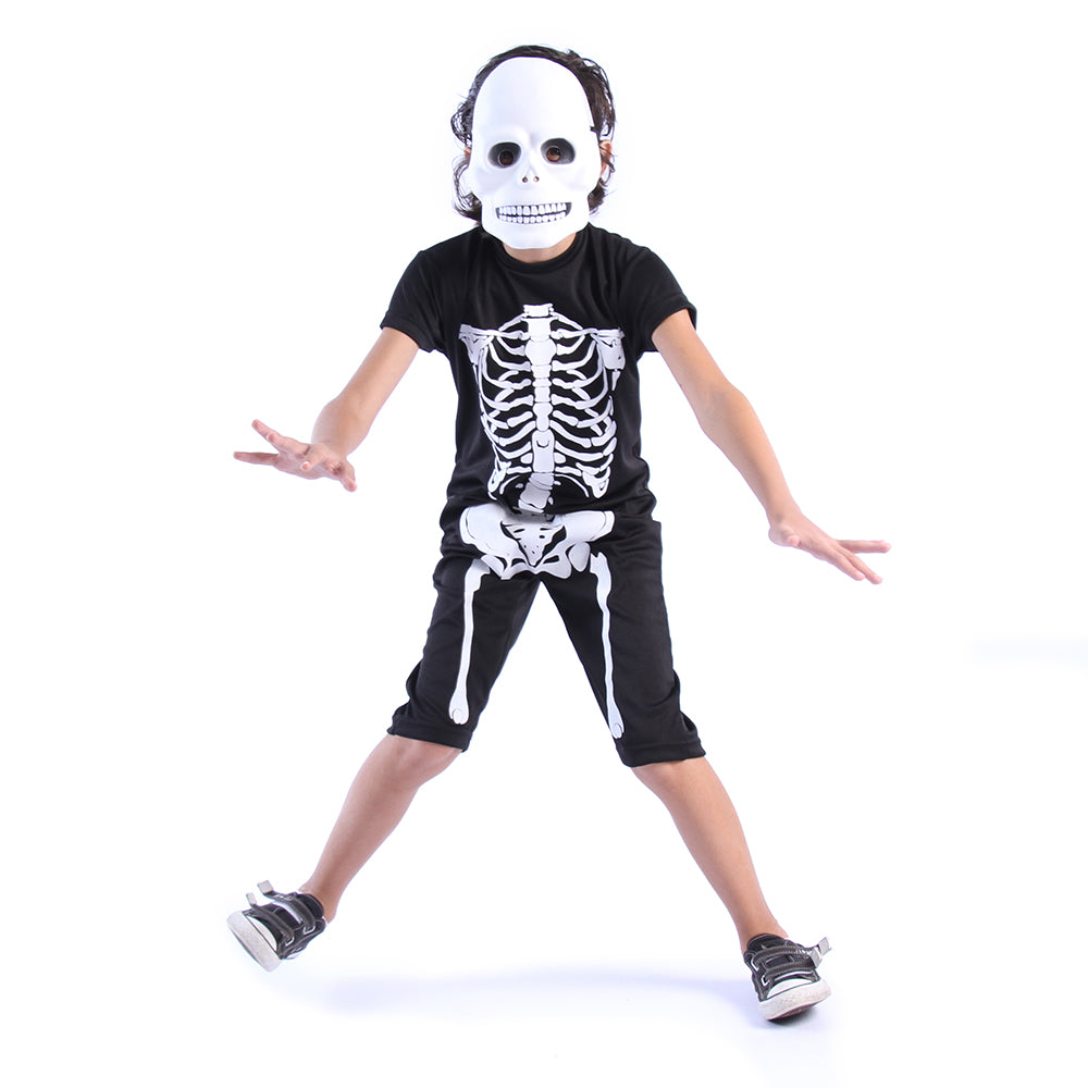 Fantasia Infantil Esqueleto Muk Curto