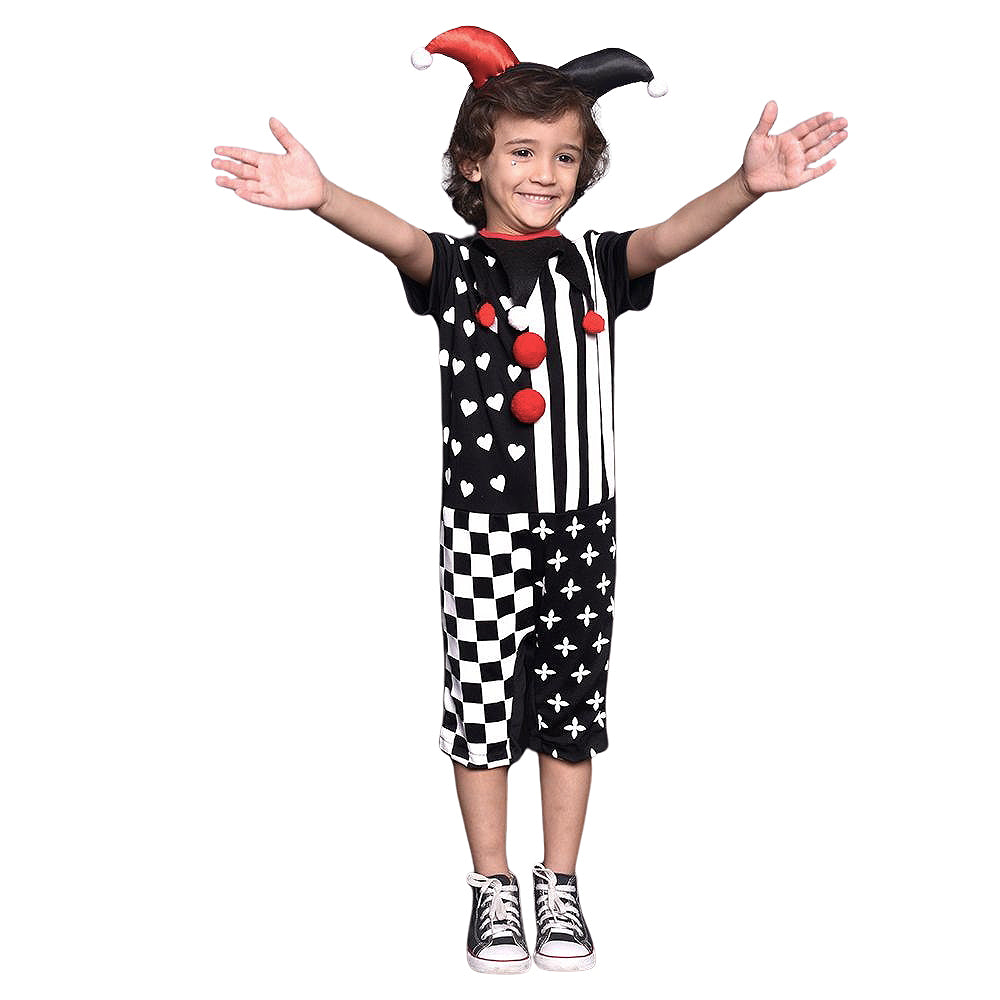 Fantasia Infantil Palhaço Pierrot Claude