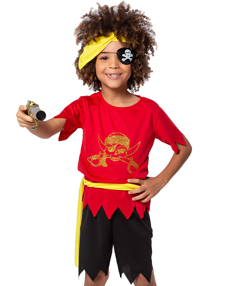 Fantasia Infantil Pirata Black