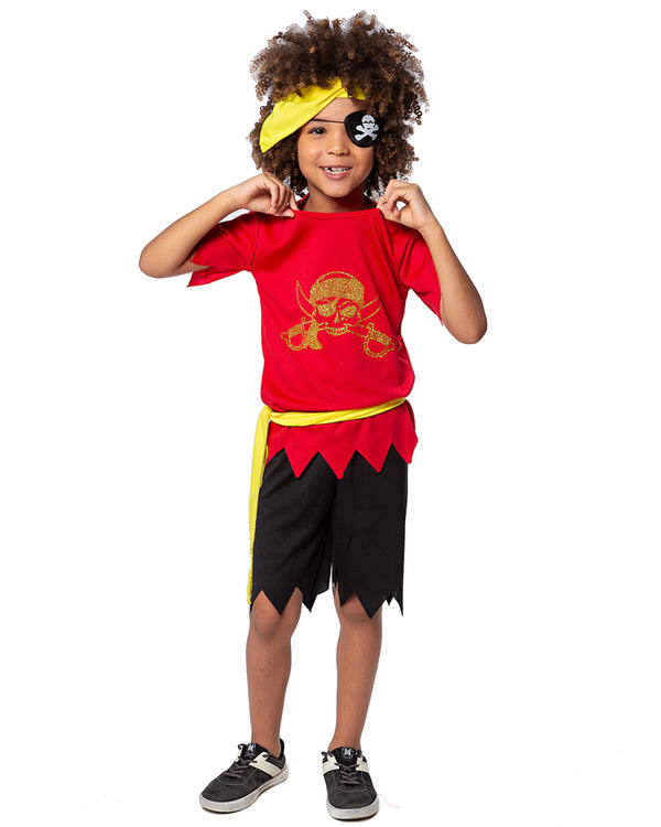 Fantasia Infantil Pirata Black