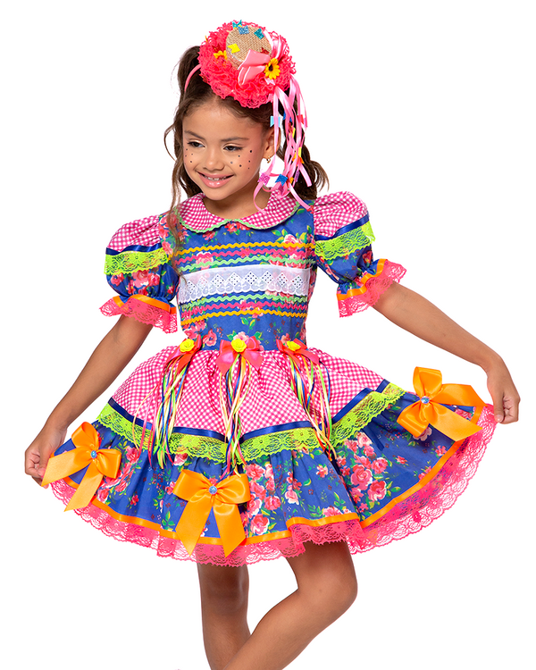 Vestido Junino Infantil Chicletinho