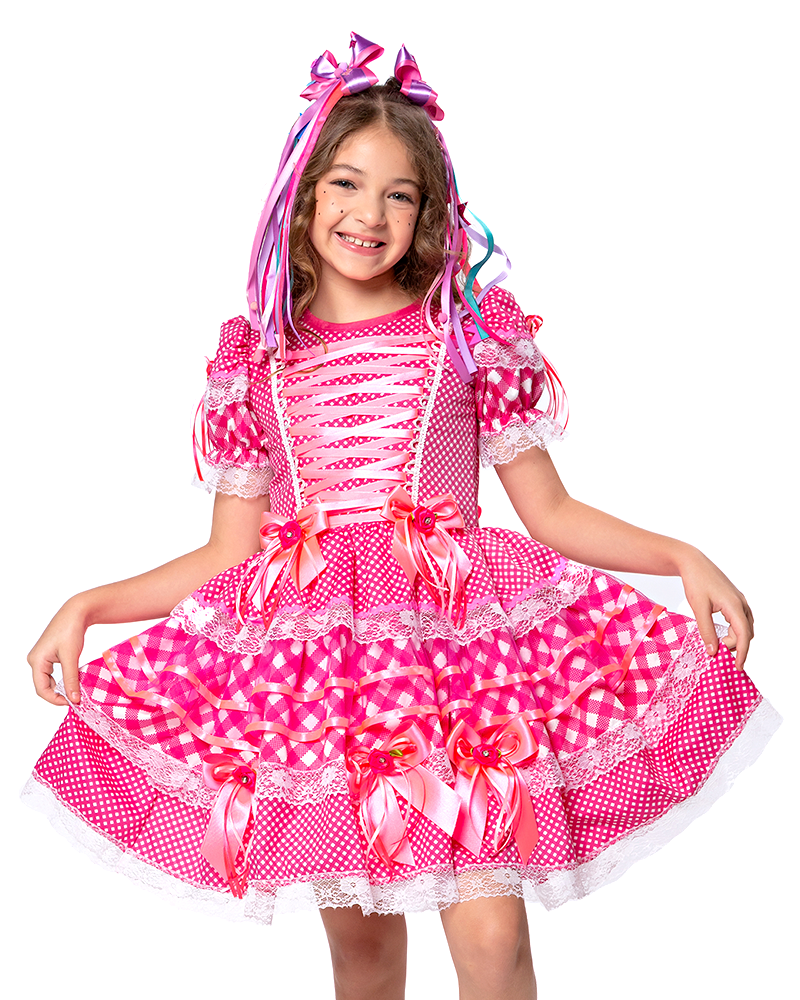 Vestido Infantil Festa Junina Dani
