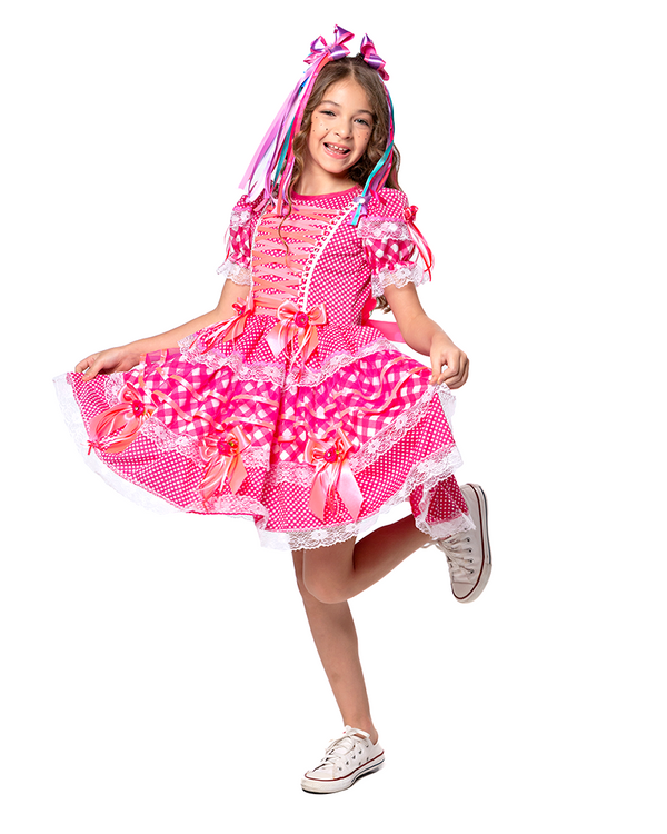 Vestido Infantil Festa Junina Dani