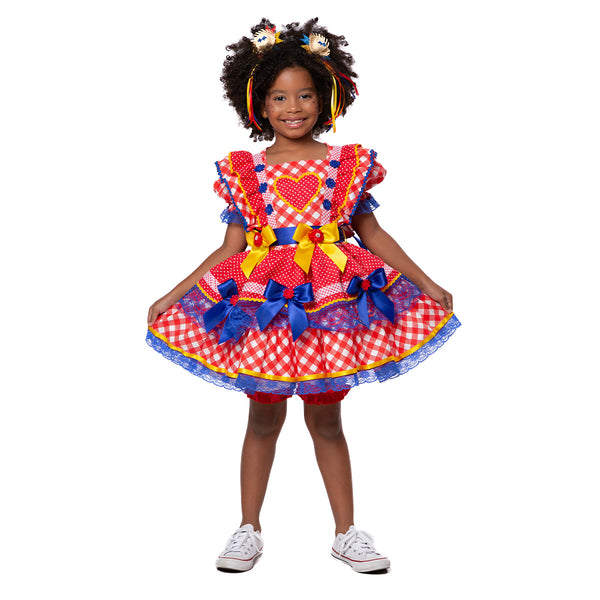 Vestido Junino Infantil Chantilly