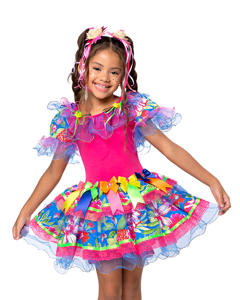Vestido Junina Infantil Luxo Daniela