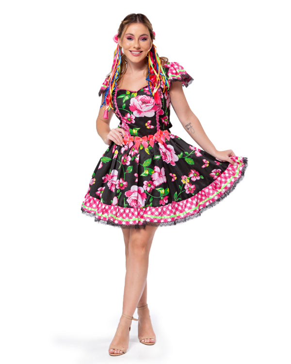 Vestido Junina Anis
