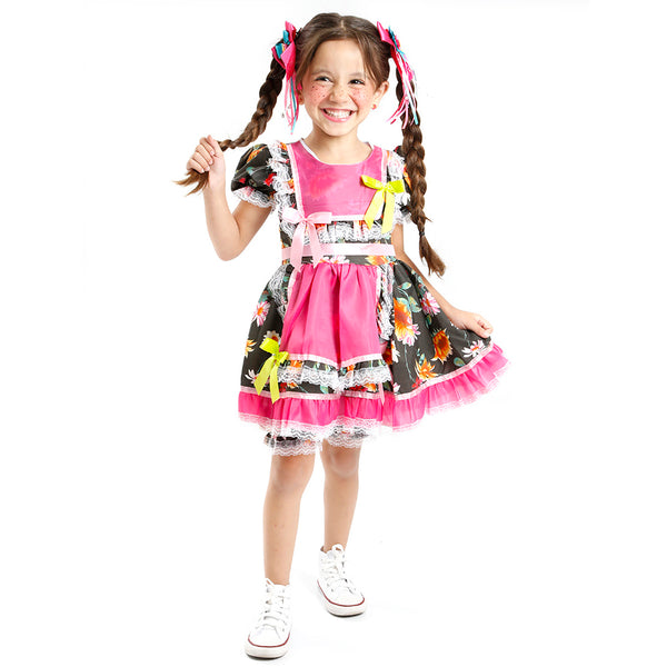 Vestido Caipira Infantil Festa Junina – Cores Sortidas