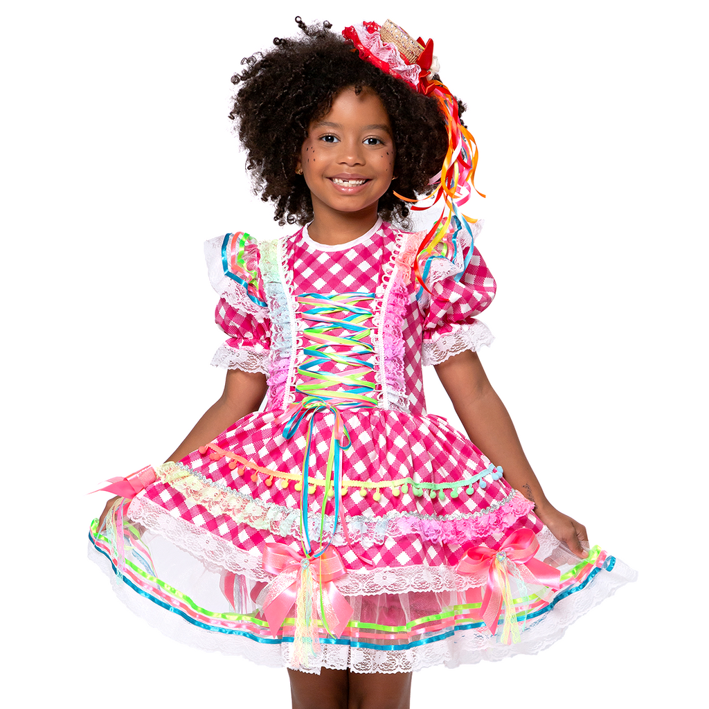 Vestido Junino Infantil Luxo Jujubinha