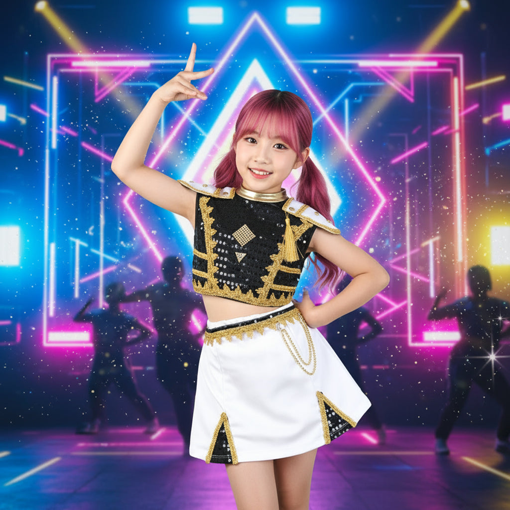 Fantasia Infantil Guerreiras do K-Pop Festa