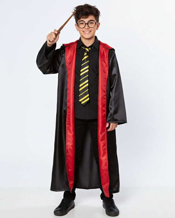 Capa Harry Potter Juvenil + Gravata Decorada