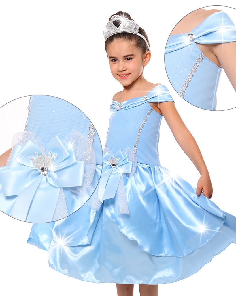 Fantasia Princesa Encantada Infantil Luxo Brilhante